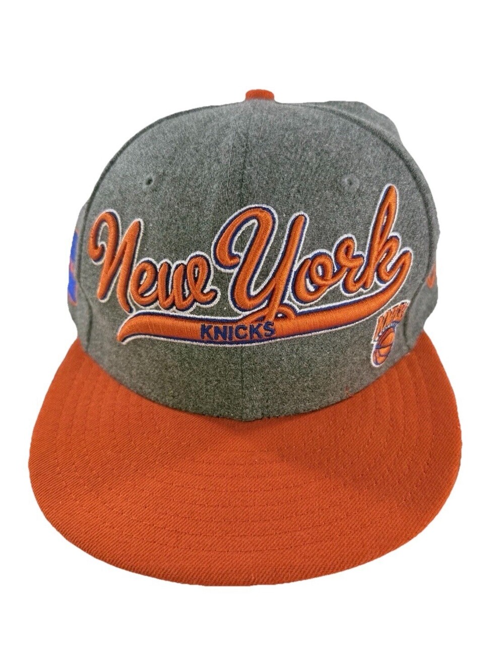 New Era 9Fifty New York Knicks NBA Hardwood Classics Wool Snapback Hat Gray